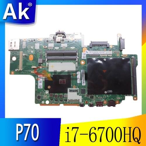 Akemy BP700 NM-A441 FRU 01AV304 For lenovo thinkpad P70 17 Inch laptop motherboard SR2FQ i7-6700HQ