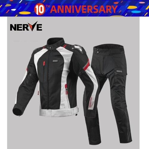 Free shipping 1set Summer Spring Motorbike Motocross Jacket Gears Breathable Mesh Fabric Motorcycle Jacket and Motorcycle Pants