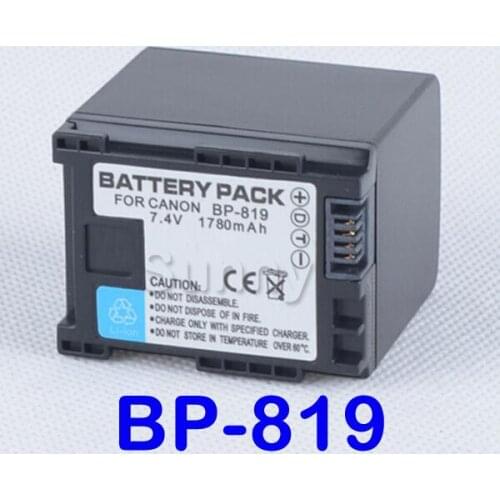 BP-819 Battery for Canon XA10 and VIXIA HF S10,S11,S20,S21,S30,S100,S200 and VIXIA HF11, HF20, HF21, HG20, HG21, HF200 Camcorder