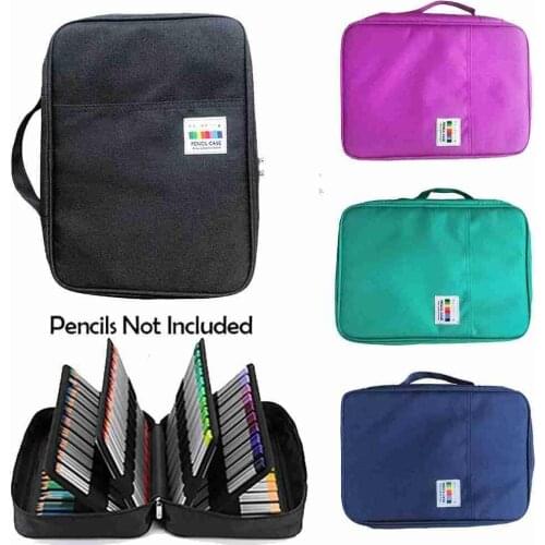 Multifunctional Pencil Case Sketch Storage Bag 166/220 Holes Color Painting Bag Neutral Pen Pencil Case Art Student Supplies
