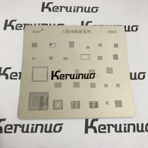 For Samsung S8+ S8 Edge BGA Stencil Power wifi Audio Touch CPU RAM eMMC PA IC Reballing Pin BGA Direct Heat Template S5051
