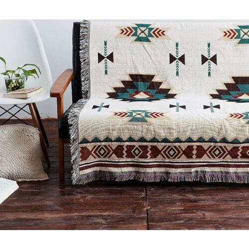 Double-sided Sofa Cushion Retro Simple Bohemian Sofa Protective Cover Sofa Towel Bag