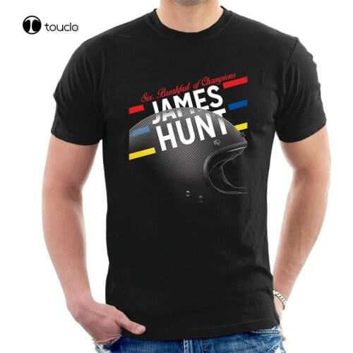James Hunt Helmet T-Shirt Championships Size S-3Xl Tee Shirt