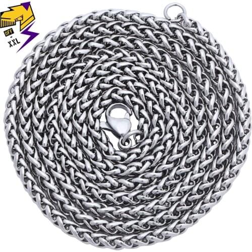 Hiphop Stainless Steel Chains Necklaces Male 70cm Long Chain Gold Silver Color 4 Style Women Pendant Accessories Jewelry