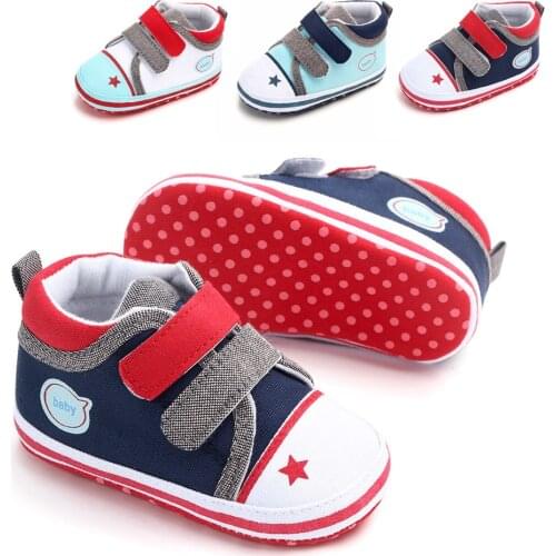 Hot sale Casual cartoon color matching Newborn Boys Girls shoes models soft bottom baby shoes toddler shoes First walkers