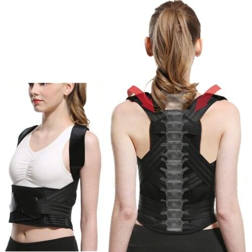 Children Adult Male Female Adjustable Magnetic Posture Corrector Spine Back Shoulder Lumbar Brace Support Prevents Slouching