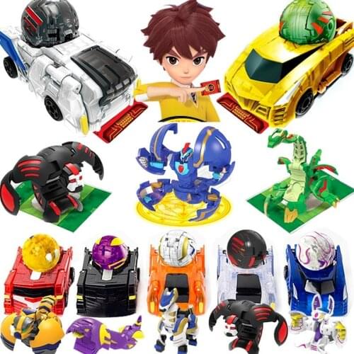 MONKART Transformation Robot Car Monster TURNING Ball MEECARDS Bakuball Bakucar Dragon Boy Toys Children Chrtistmas Gifts