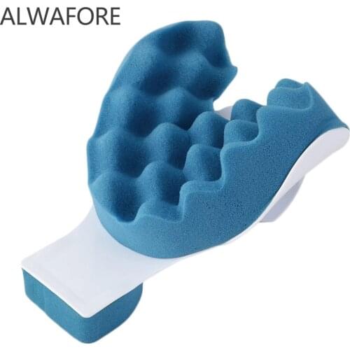 Alwafore Neck and shoulder relaxation pillow Soft Sponge Neck Shoulder Relaxer Massager Pillow Releases Muscle Health Care Tool