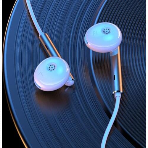 Earbuds Easy to Use Noise Reduction TPE Silicone In-ear Wired Earphones for Sports