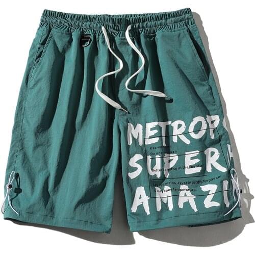 New Model Mens Summer Fashion Cargo Shorts Quality Casual Drawstring Knee Length Shorts Male Loose Hip Hop Streetwear Shorts