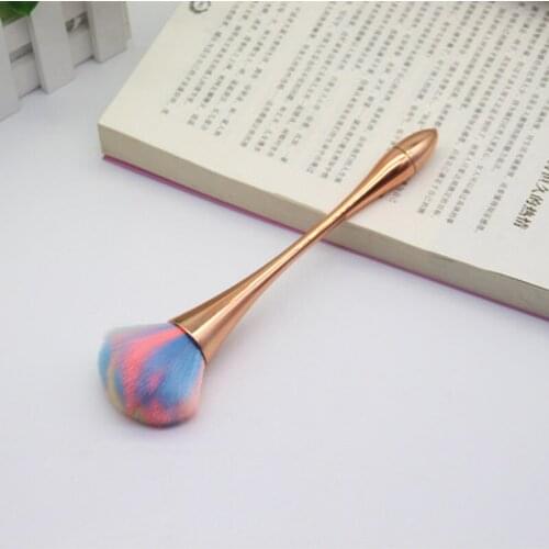 Single Electroplating Makeup Brush Multi-color Small Waist Drop Set Foundation Brush Loose Powder Brush Beauty Makeup Tool