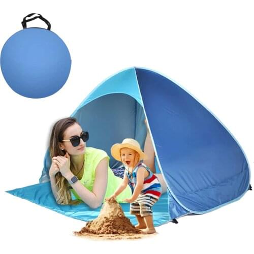 Automatic Tent Potable Beach Tent Lightweight Outdoor Uv Protection Camping Fishing Tent Cabana Sun Shelter Tourism and Camping