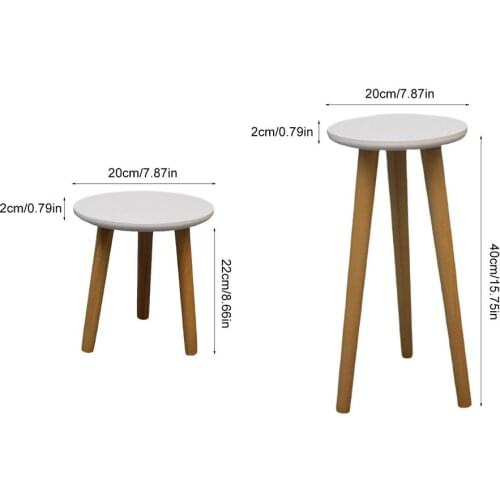 Plant Stand Plants Planter Tray Modern Plant Decor Crafts Wooden Round Leg Flower Flower Display Plant Stand Shelf Stand