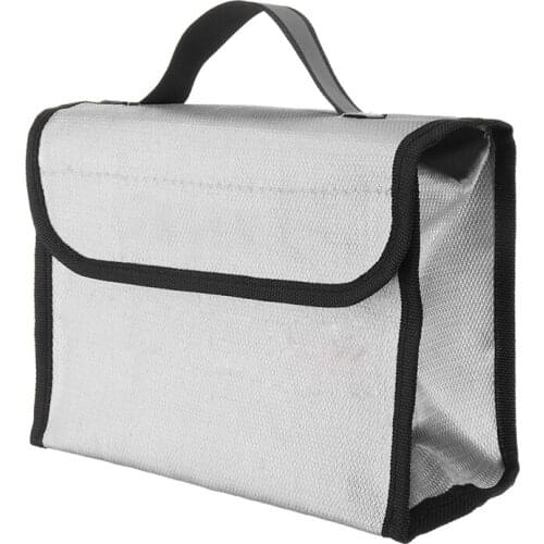 Portable LIPO Battery Fireproof Explosion-Proof Safety Bag 215X115X155mm for RC Airplane Helicopter FPV Racing Drones Battery