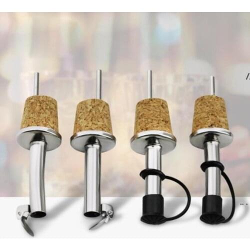 Stainless Steel Cork Stopper Wine Stopper Pourer Bottle Diversion Nozzle Red Wine Pourer Bar Kitchen Tools
