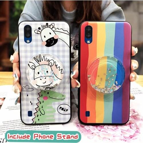 Durable For Girls Phone Case For ZTE Blade A5 2020 Lovely Kickstand For Woman drift sand Silicone