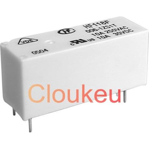 Relay HF118F- JQX-118F-005 012 024-1ZS1T 5V 12V 24V 10A 5pin