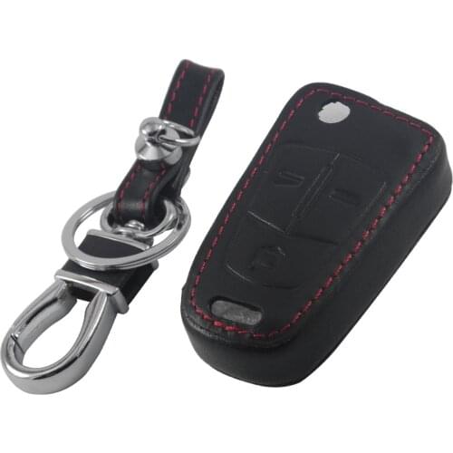 Folding Flip Remote Key Case holder Fob Leather Cover For Vauxhall / Opel / Astra H / Corsa D / Vectra C / Zafira Key Case Cover