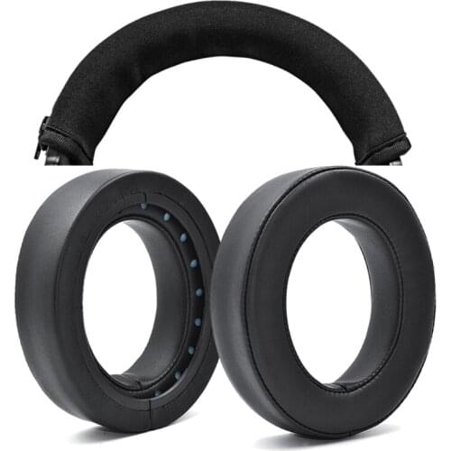 Replacement Leather Headband Cushion Ear Pads Cover for Corsair HS50 Pro HS60 Pro HS70 Pro Bluetooth Headphones