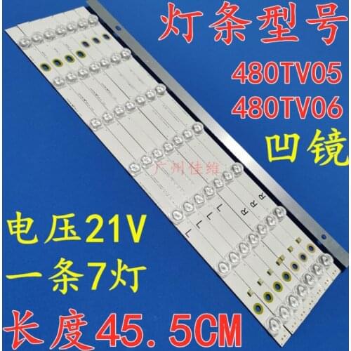 LED backlight strip 480TV05 480TV06 V2 BX-48S04E01-2BBH2 MX-48S04E03-2CCJ3 for Pnasonic TX-48AX630B TX-48AX630E TX-48AXW634 LE