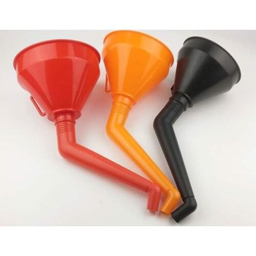Universal Car Motorcycle Pour Oil Tool Petrol Kerosene Plastic Filling Funnel with Soft Pipe Spout