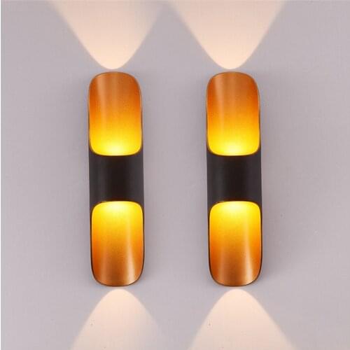 Thrisdar 10W Waterproof Led Wall Lamp Ceative Bamboo Aisle Corridor Wall Light Villa Balcony Fence Step Front Door Wall Light