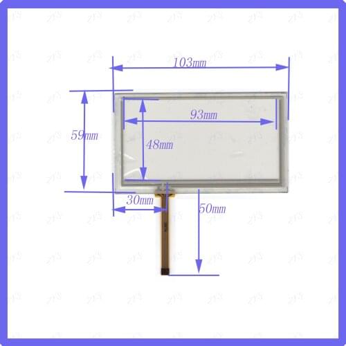 ZhiYuSun 180704 NEW 3.5 Inch Touch Screen 103*59mm for industry applications 103mm*59mm for GPS GLASS