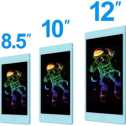 LCD Writing Tablet 12 Inch Colorful Business Drawing Pad for Office, 8.5 Inch Electronic Whiteboard Doodle Board for Kids Blue