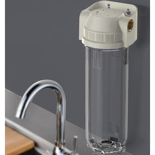 1 PC 1/2" BSP Port 300x115mm PET Filter Bottle Shell For 10" Water Pre Filter Core