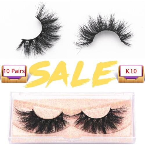 10 Pairs Mink Lashes Cruelty-free Fake Eyelashes Bulk Mink False Eyelashes Dramatic Volume Lashes Eyelash Extension for Makeup