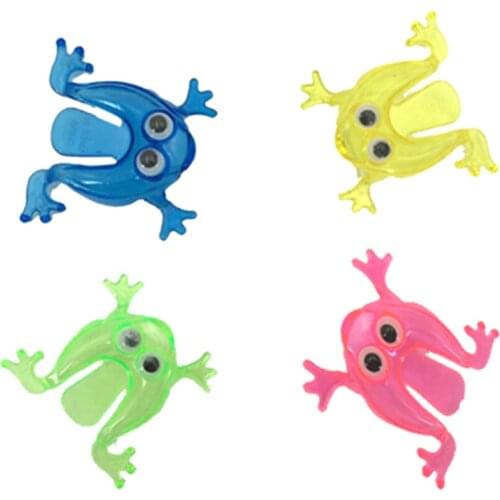 10PCS 5.8*5.8cm Jumping Frog Hoppers Game Kids Party Favor Birtay Party Toys for Girl Boy Goody Bag Pinata Fillers high quality