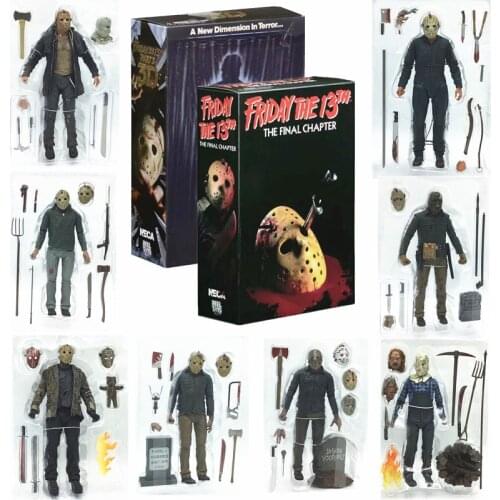 18CM NECA Friday Toys NECA Action Figure Freddys Jasons Voorhees Action Figures Toy Doll Horror Figure Gift