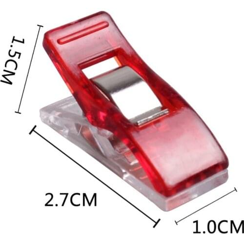 20pcs/lot Tape Bias Maker DIY Job Foot Case Supplies Plastic Clip Hemming Sewing Tools Sewing Accessories DIY Crafts
