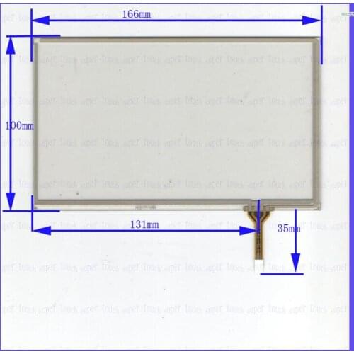 5PCS/Lot HLD-TP-1285 166mm*100mm for touchscreen glass and car DVD gps 166*100 Resistance screen for car readio