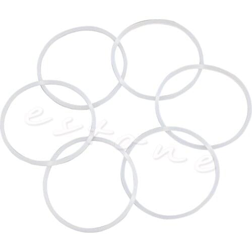6Pcs New Replacement Gaskets Rubber Seal Ring For Magic Bullet Flat/Cross Blade