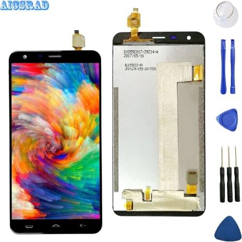 AICSRAD For homtom ht30 LCD Display +Touch Screen Digitizer Assembly Replacement Accessories ht 30 +tools