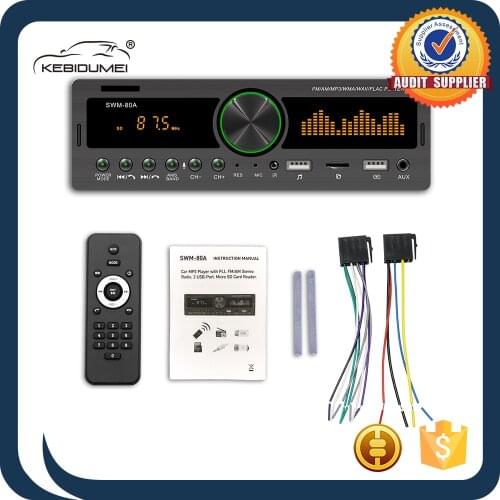 12V Bluetooth Locator 1 Din Car Radio Player Auto Fm Stereo Mp3 Music Player Aux Input Audio Hands-Free Call Usb TF 3.5Mm Aux