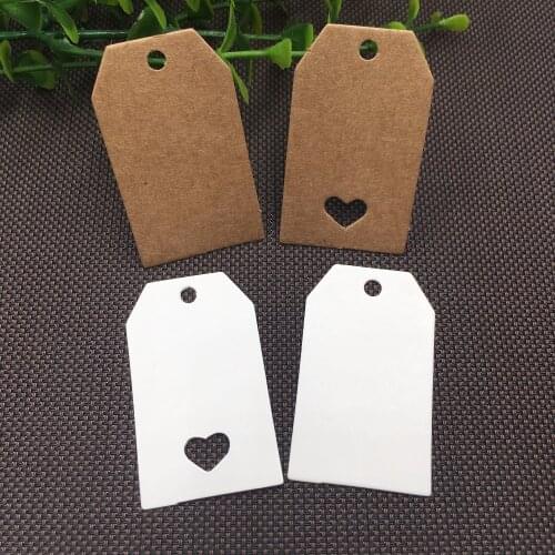 Free shipping 200 pcs 5x3 cm Blank price Hang tag Retro Kraft Gift Hang tag luggage tag garment price tag