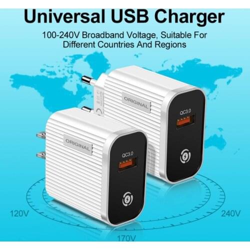 3A Single USB Fast Charger Plug Adapter Wall Mobile Phone For Iphone Xiaomi Samsung Phone Tablet Plug EU/US Plug Charger