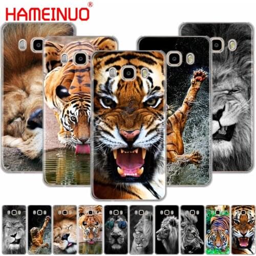 HAMEINUO Lion tiger Fashion Lovely Animal cover phone case for Samsung Galaxy J1 J2 J3 J5 J7 MINI ACE 2016 2015 prime