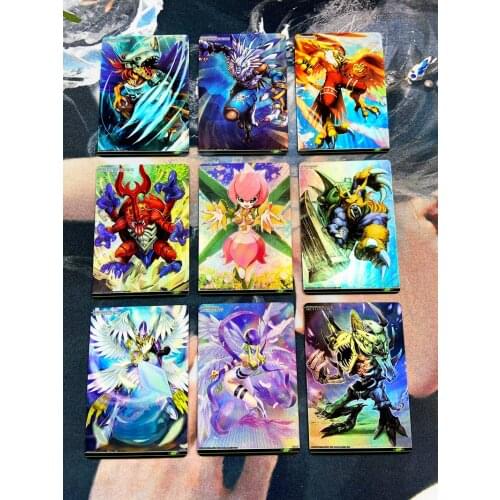 9pcs/set Digimon Adventure Digital Monster Post Card BS Battle Spirits No.5 Hobby Collectibles Game Anime Collection Cards