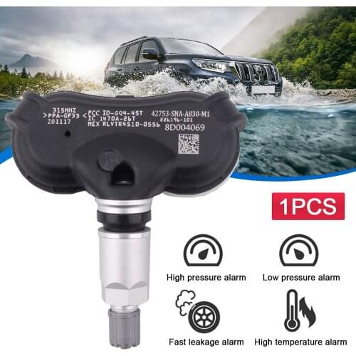 Tire Pressure Monitoring System Sensor 42753-SNA-A830-M1 for Honda Civic Cr-Z Element Fit Insight Odyssey 2005-2018 315MHz TP010