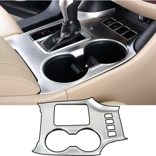 ABS Chrome Water cup holder panel decorative box For Toyota highlander 2015 2016 2017 2018