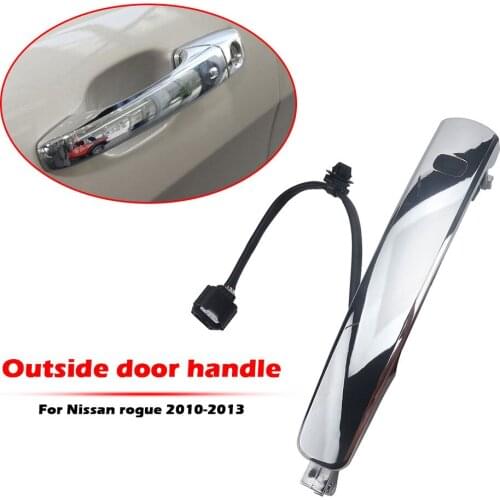 For Nissan ROGUE 10-13 Front Left Smart Entry Chrome Exterior Door Handle Replace Accessories Car style