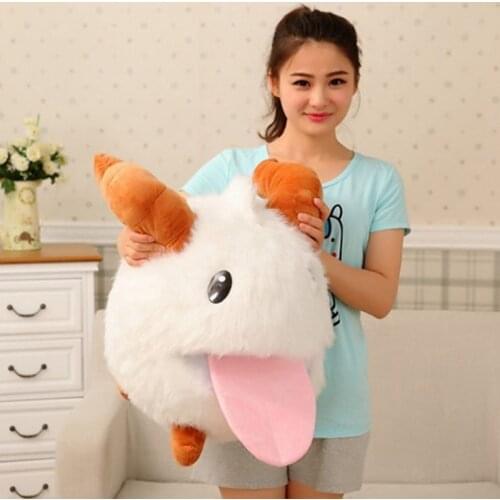Dorimytrader Novelty Toy Big 50cm Cute Stuffed Soft Plush PORO Doll Pillow Kids Baby Present DY61308