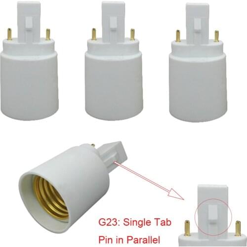 G23 to E27 Lamp base adapter G23 to E26 E27 Lamp base converter CFL LED Halogen Light Bulb Lamp Adapter Holder Converter