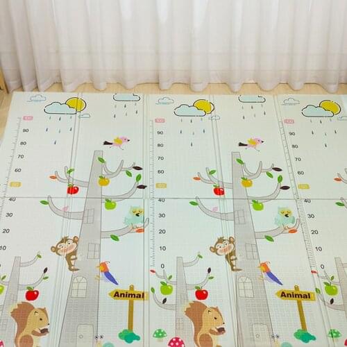 Foam Game Mat Foldable Baby Play Mat Waterproof Toddlers 1cm Thick Soft Crawling Pad XPE Foam Puzzle Games Tasteless Carpet