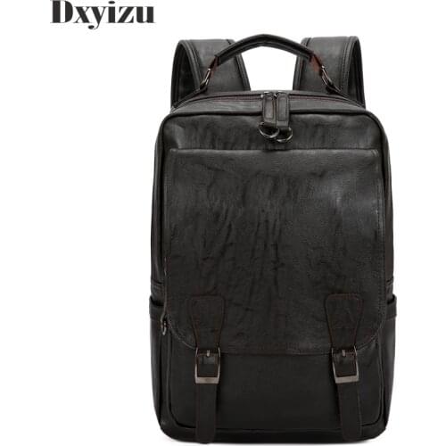 Casual Leosure Solid High Quality Vintage Black Chocolate Soft Genuine Leather Sheepskin Women Men Backpack Male Travel Bags