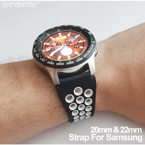 Fabulous 20mm Silicone Strap For Sumsang Galaxy Active 2 3 Watch 42mm 22mm Accessories bracelet for Watch 3 45mm 46mm Gear S3
