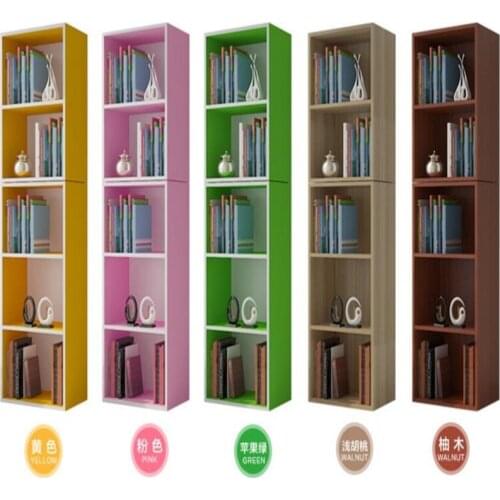 Modern Bookshelf Free Combination Bookcase Living Room Storage Cabinet